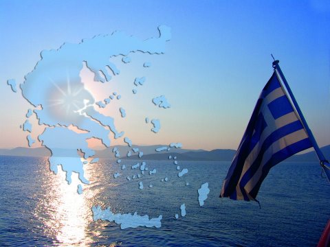 griechenland-mit-fahne